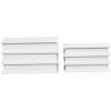 imageDeco 79 Canvas Decorative Box Faux Storage Book Book Shaped Boxes with Gold Live Laugh Love Text Set of 2 Decorative Keepsake Boxes 11quot 9quotH WhiteWhite