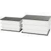 imageDeco 79 Canvas Decorative Box Faux Storage Book Book Shaped Boxes with Gold Live Laugh Love Text Set of 2 Decorative Keepsake Boxes 11quot 9quotH WhiteBlack