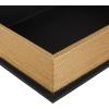 imageDeco 79 Faux Leather Decorative Box Book Shaped Book Shaped Boxes Set of 3 Decorative Keepsake Boxes 12quot 10quot 8quotH BrownBlack