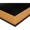 imageDeco 79 Faux Leather Decorative Box Book Shaped Book Shaped Boxes Set of 3 Decorative Keepsake Boxes 12quot 10quot 8quotH BrownBlack