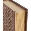 imageDeco 79 Faux Leather Decorative Box Book Shaped Book Shaped Boxes Set of 3 Decorative Keepsake Boxes 12quot 10quot 8quotH BrownBrown