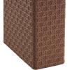 imageDeco 79 Faux Leather Decorative Box Book Shaped Book Shaped Boxes Set of 3 Decorative Keepsake Boxes 12quot 10quot 8quotH BrownBrown