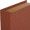 imageDeco 79 Faux Leather Decorative Box Book Shaped Book Shaped Boxes Set of 3 Decorative Keepsake Boxes 12quot 10quot 8quotH BrownCopper