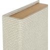 imageDeco 79 Faux Leather Decorative Box Book Shaped Book Shaped Boxes Set of 3 Decorative Keepsake Boxes 12quot 10quot 8quotH BrownCream