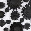 imageDeco 79 Paper Floral Cluster Shadow Box with Varying Shapes and Sizes 20quot x 2quot x 20quot WhiteBlack