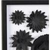 imageDeco 79 Paper Floral Cluster Shadow Box with Varying Shapes and Sizes 20quot x 2quot x 20quot WhiteWhite