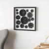imageDeco 79 Paper Floral Cluster Shadow Box with Varying Shapes and Sizes 20quot x 2quot x 20quot WhiteWhite