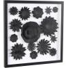 imageDeco 79 Paper Floral Cluster Shadow Box with Varying Shapes and Sizes 20quot x 2quot x 20quot WhiteWhite