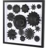 imageDeco 79 Paper Floral Cluster Shadow Box with Varying Shapes and Sizes 20quot x 2quot x 20quot WhiteWhite