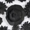 imageDeco 79 Paper Floral Cluster Shadow Box with Varying Shapes and Sizes 20quot x 2quot x 20quot WhiteWhite