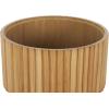 imageDeco 79 Wooden Handmade Decorative Box Slatted Decorative Containers with Lids Set of 2 Decorative Keepsake Boxes 8quot 10quotW Brown