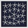 imageDeco 79 Paper Floral Cluster Shadow Box with Varying Shapes and Sizes 20quot x 2quot x 20quot WhiteDark Blue