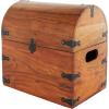 imageDeco 79 Wood Handmade Decorative Box Arched Storage Chest Decorative Keepsake Box with Black Metal Hardware Storage Box 14quot x 10quot x 14quot Brown