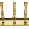 imageDeco 79 Aluminum Metal 3 Candle Candelabra with Candle Plate 12quot x 6quot x 9quot GoldGold