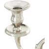 imageDeco 79 Aluminum Metal 3 Candle Candelabra with Candle Plate 12quot x 6quot x 9quot GoldSilver