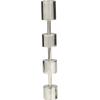imageDeco 79 Aluminum Metal Decorative Candle Holder Slim Candle Stand with Round Bases Set of 3 Candlestick Holder 12quot 10quot 8quot H GoldSilver