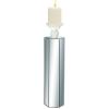 imageDeco 79 Glass Handmade Pillar 5 Plate Candle Holder with Mirrored Sides 24quot x 4quot x 4quot Silver5 by 19Inch