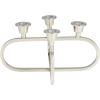 imageDeco 79 Stainless Steel Geometric Overlapping Oval Candelabra 8quot x 8quot x 6quot SilverSilver
