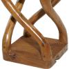 imageDeco 79 Teak Wood Handmade Side End Accent Table Live Edge End Table with Curved Legs Side Table 13quot x 13quot x 20quot Brown