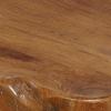 imageDeco 79 Teak Wood Handmade Side End Accent Table Live Edge End Table with Curved Legs Side Table 13quot x 13quot x 20quot Brown