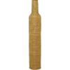 imageDeco 79 Bamboo Wood Decorative Vase Tall Woven Floor Centerpiece Round Vase for Home Decoration White and Beige 85quot x 85quot x 39quotBrown