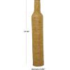 imageDeco 79 Bamboo Wood Decorative Vase Tall Woven Floor Centerpiece Round Vase for Home Decoration White and Beige 85quot x 85quot x 39quotBrown