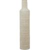 imageDeco 79 Bamboo Wood Decorative Vase Tall Woven Floor Centerpiece Round Vase for Home Decoration White and Beige 85quot x 85quot x 39quotWhite