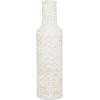 imageDeco 79 Bamboo Wood Decorative Vase Tall Woven Floor Centerpiece Round Vase for Home Decoration White and Beige 85quot x 85quot x 39quotWhite