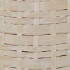 imageDeco 79 Bamboo Wood Decorative Vase Tall Woven Floor Centerpiece Round Vase for Home Decoration White and Beige 85quot x 85quot x 39quotWhite