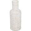 imageDeco 79 Bamboo Wood Decorative Vase Tall Woven Floor Centerpiece Round Vase for Home Decoration White and Beige 85quot x 85quot x 39quotWhite