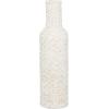 imageDeco 79 Bamboo Wood Decorative Vase Tall Woven Floor Centerpiece Round Vase for Home Decoration White and Beige 85quot x 85quot x 39quotWhite