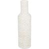 imageDeco 79 Bamboo Wood Decorative Vase Tall Woven Floor Centerpiece Round Vase for Home Decoration White and Beige 85quot x 85quot x 39quotWhite