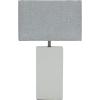 imageDeco 79 Cement Stone Room Table Lamp Accent Lamp with Square Shade Lamp 15quot x 9quot x 23quot Gray