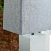 imageDeco 79 Cement Stone Room Table Lamp Accent Lamp with Square Shade Lamp 15quot x 9quot x 23quot Gray