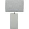 imageDeco 79 Cement Stone Room Table Lamp Accent Lamp with Square Shade Lamp 15quot x 9quot x 23quot Gray
