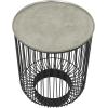 imageDeco 79 Aluminum Metal Geometric Open Frame Wire Coffee Table with Silver Aluminum Top 30quot x 30quot x 17quot Black16 x 16 x 22