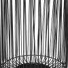 imageDeco 79 Aluminum Metal Geometric Open Frame Wire Coffee Table with Silver Aluminum Top 30quot x 30quot x 17quot Black16 x 16 x 22