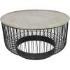 imageDeco 79 Aluminum Metal Geometric Open Frame Wire Coffee Table with Silver Aluminum Top 30quot x 30quot x 17quot Black30 x 30 x 17