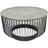 imageDeco 79 Aluminum Metal Geometric Open Frame Wire Coffee Table with Silver Aluminum Top 30quot x 30quot x 17quot Black30 x 30 x 17
