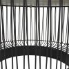 imageDeco 79 Aluminum Metal Geometric Open Frame Wire Coffee Table with Silver Aluminum Top 30quot x 30quot x 17quot Black30 x 30 x 17