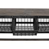 imageDeco 79 Industrial Wood and Metal Round Coffee Table 30quotW x 17quotH Gray BrownBrown  Black
