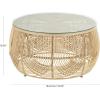 imageDeco 79 Rattan Coffee Table 31quot x 31quot x 17quot Light Brown