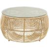 imageDeco 79 Rattan Coffee Table 31quot x 31quot x 17quot Light Brown