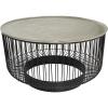imageDeco 79 Aluminum Metal Geometric Open Frame Wire Coffee Table with Silver Aluminum Top 30quot x 30quot x 17quot Black30 x 30 x 17