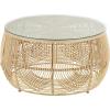 imageDeco 79 Rattan Coffee Table 31quot x 31quot x 17quot Light Brown