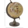 imageDeco 79 Aluminum Metal Globe 7quot x 7quot x 10quot Brown
