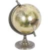 imageDeco 79 Aluminum Metal Globe 7quot x 7quot x 10quot Brown