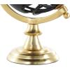 imageDeco 79 Aluminum Metal Open Framed World Globe with Wire Exterior and Gold Base 8quot x 8quot x 13quot Black6 x 7 x 10