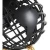 imageDeco 79 Aluminum Metal Open Framed World Globe with Wire Exterior and Gold Base 8quot x 8quot x 13quot Black6 x 7 x 10