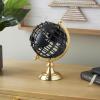 imageDeco 79 Aluminum Metal Open Framed World Globe with Wire Exterior and Gold Base 8quot x 8quot x 13quot Black6 x 7 x 10